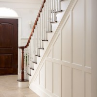 Recessed Paneled Wainscoting on staircase