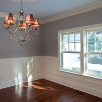 Paneled Wainscoting in open room