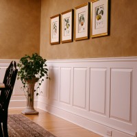 Paneled Wainscoting in dining room