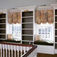 hallway window seat and Built In Cabinets by Wainscot Solutions