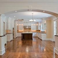 Paneled Columns used in kitchen area