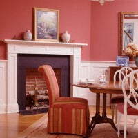 Mantel and Fireplace Surround - wainscoting for the fireplace