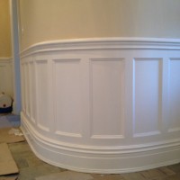 custom wainscoting entryway unfinished