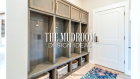 Mudroom room cabinetry
