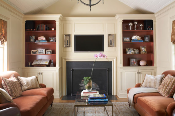 fireplace mantel wainscoting