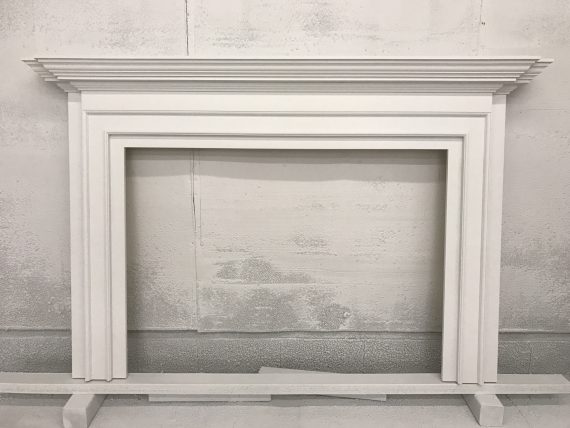 picture of a finished custom mantel
