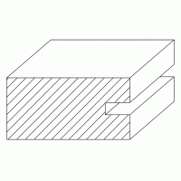 Wainscoting Rail and Stile Square 1inch